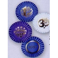 3-1/2" Stock Rosettes W/Pin Backs / 2nd Place